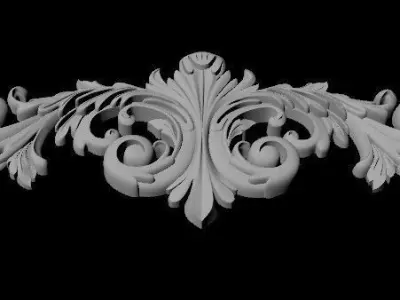 dekor shabby chic ornate embellishment 3D model