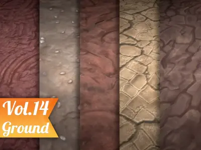 Stylized Ground Vol 14 - Hand Painted Texture Pack Texture