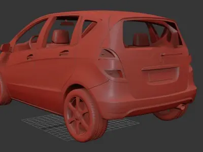 Mercedes Benz A class 5 door 2010 3D print model