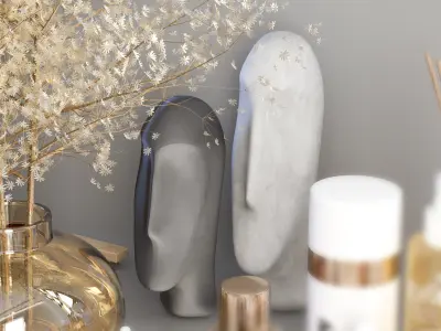 bathroom accessories 08 3D model