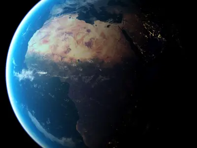 Earth Low-poly 3D model