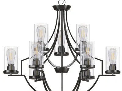 Rumaysa 9 Chandelier 3D model