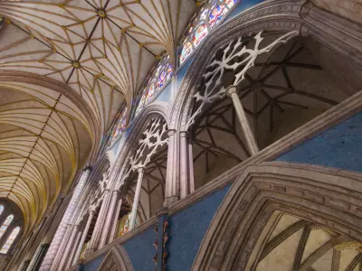 Gothic Nave Stained Glass Middle - ONLY Low-poly 3D model