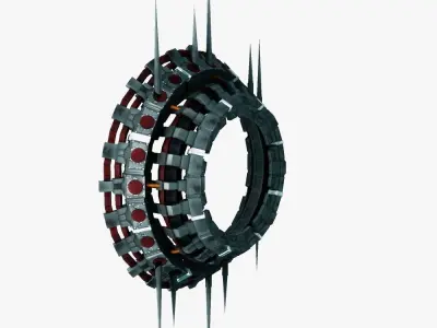 Star gates 3 low poly Low-poly 3D model