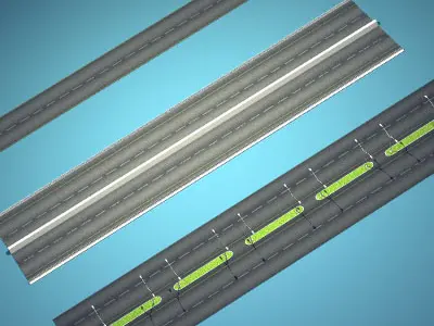 Roads set2 3D model