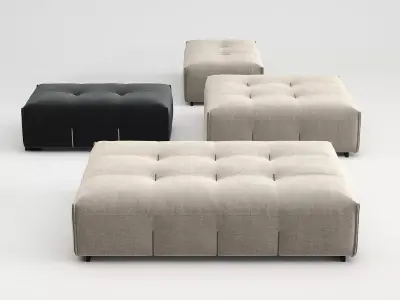 Tufty Too Ottomans 3D model