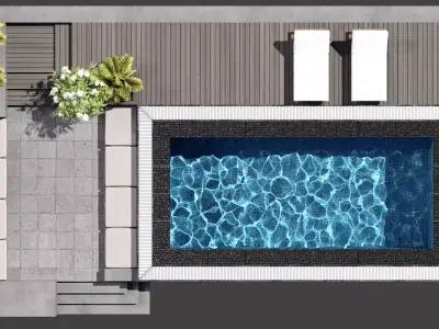 SWIMMING POOL NO118 A 3D model