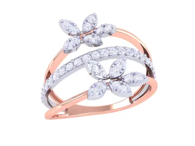 Women Ring MTL 3dm STL OBJ FBX Details 3D print model 26