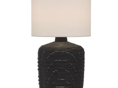 Cambria Rattan Table Lamp 3D model