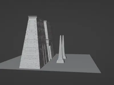 Ancient Egyptian Pylon  Free 3D model