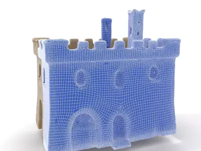 Medieval Stone Castle model pack Low-poly 3D model shop