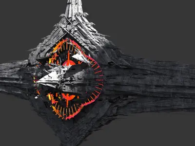 Galactic Senate Sword ship  3D model