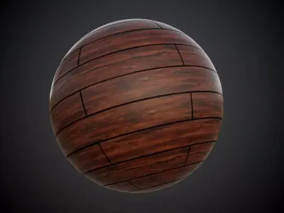 Wood Floor Planks Seamless PBR Texture Texture