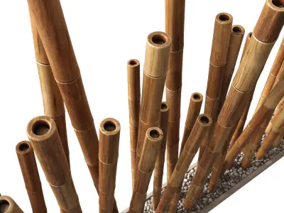 Bamboo decor n20 3D model