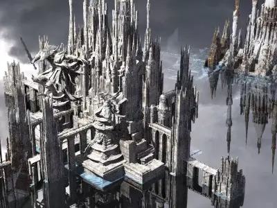 Ice Palace Extended Kit bash 3D model