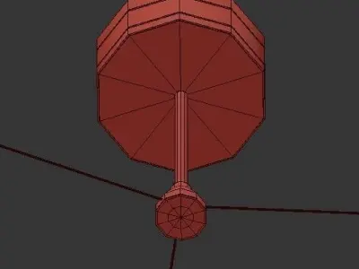 lyustra chandelier with nine lights and finish 3D model