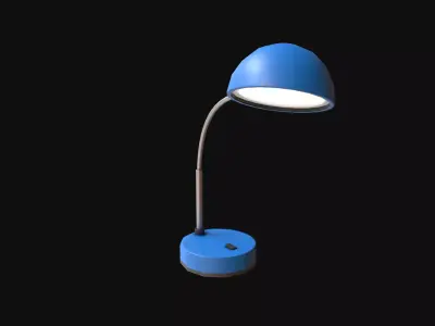 Desk Lamp Low-poly 3D model 9