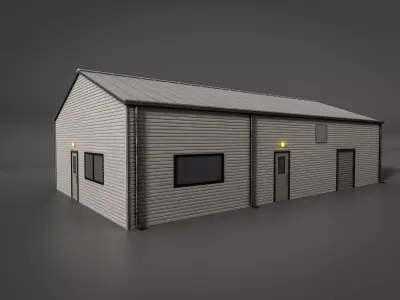 buildings game asset volume 01 3D Model Pack