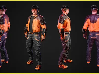 Modular Sci-fi Characters Bundle 3D Model Pack