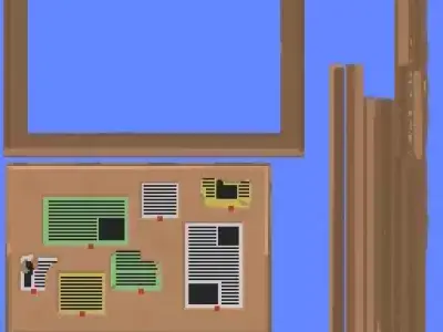 PixelBunker - Stylized Low Poly Props with Pixel Art Textures Low-poly 3D model