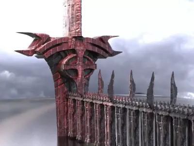 Dracula swords Oath Bridge 3D model
