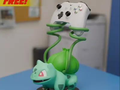Bulbasaur Controller Stand 3D print model