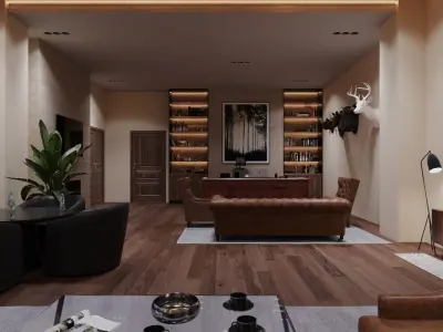 Office design 3D model order