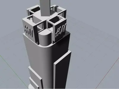 HyM Times Square New York 3D print model