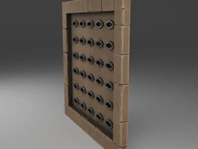 Arrow Wall Trap Low-poly 3D model