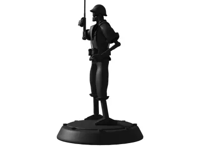 DC GI Robot Statue Printing STL 3D print model