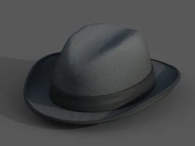 Hat human protection classic Generic cape cloth Low-poly 3D model