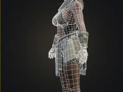 Bastet Jaffa Low-poly 3D model