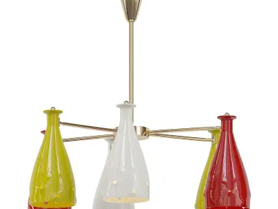 Mid-Century Coloured 3D model