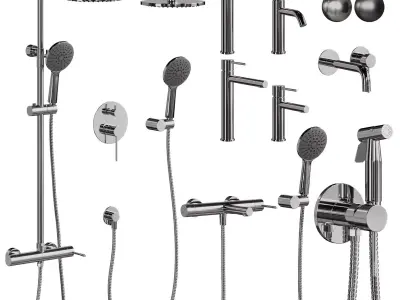 Cezares Relax faucet set 3D model