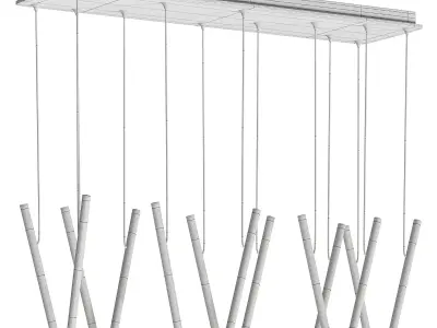 Chute Linear Pendant By Kuzco Lighting 3D model
