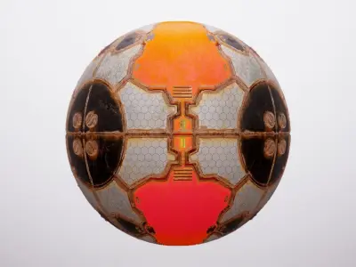 PBR Sci-Fi Spaceship Texture 42 Low-poly 3D model