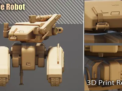 Probe Robot 3D print model