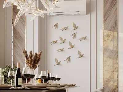 hallway - living room 3D model