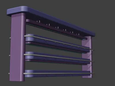 SCI-FI PLANT SHELF 3D model