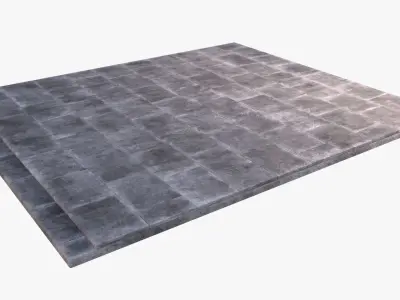Floor0001 concrete slab Low-poly 3D model