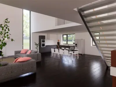 Revit luxery house with a lot of familys and good textures 3D model