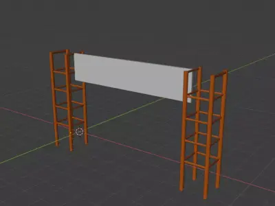Finish Line Free low-poly 3D model