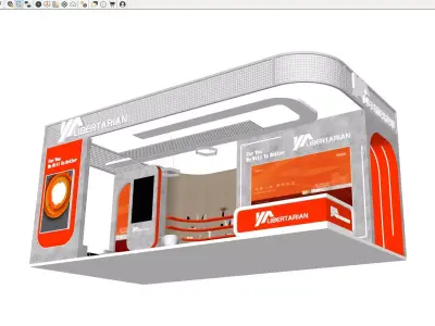 Modern Exhibition Booth 3D model