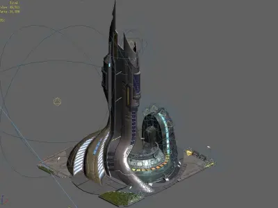 Future world - power system 3D model