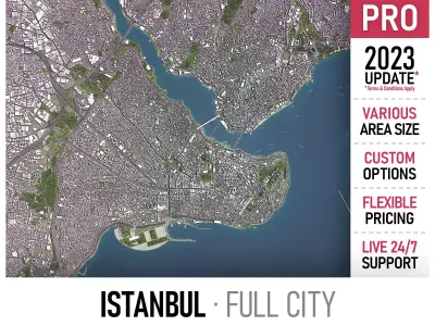 Istanbul Low-poly 3D model