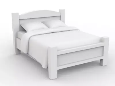 Low-Poly Bed 3D Printable 3D print model