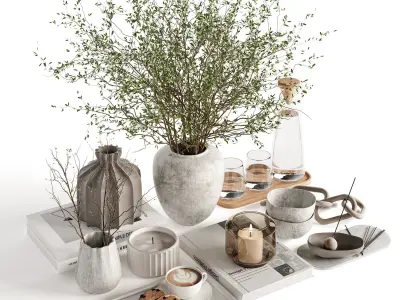 Decorative Set Collection  3D Model Pack