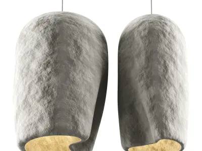 Nordic Minimalist Pendant Light Low-poly 3D model