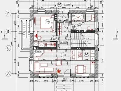 Private House complete project for assembly 3D model