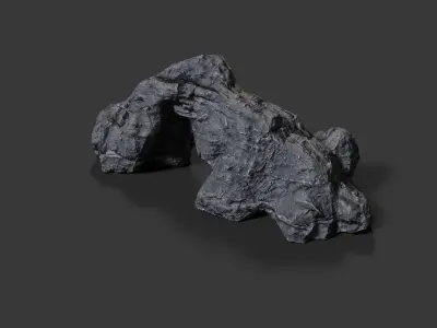 Rock Formation Low-poly 3D model